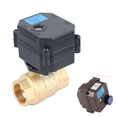 Hvac System Smart Electric Actuator Brass Valves 2 Way Dn15 Motorized