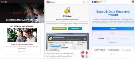 Recuva Vs Easeus Vs Stellar Best Free Data Recovery Program Techradar