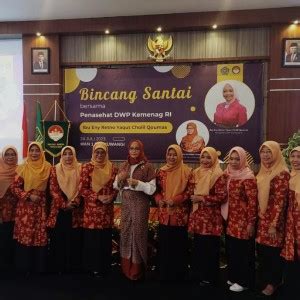 Dwp Uin Khas Hadir Dalam Bincang Santai Bersama Istri Menteri Agama Ri