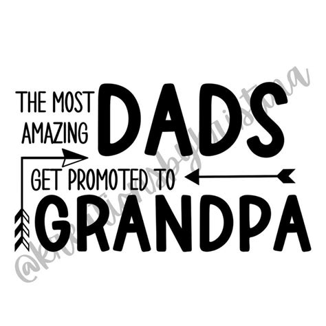 Amazing Dad Get Promoted To Grandpa SVG Etsy