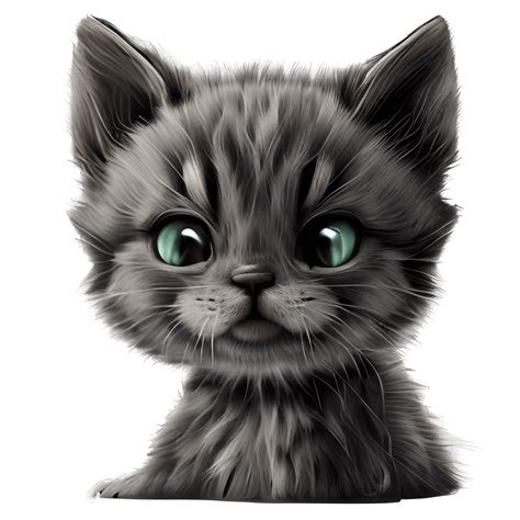 Hyperdetailed Realistic Kitten Clipart · Creative Fabrica