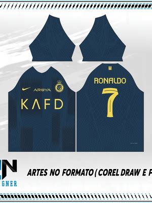 Arte Vetor Camisa Al Nassr Terceira Cr Elo