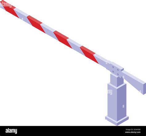 Train Road Barrier Icon Isometric Style Stock Vector Image Art Alamy