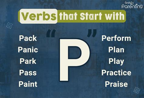 Verbs That Start With P In English With Meanings Examples