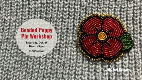 Beaded Poppy Pin Workshop