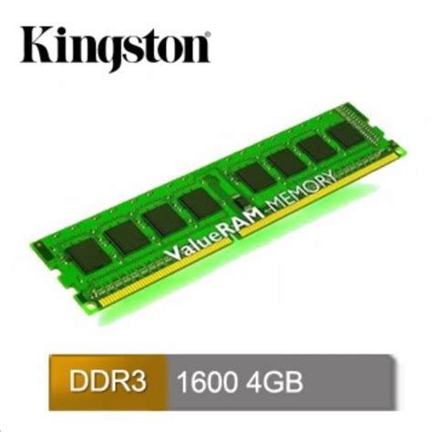 金士頓 Ddr3 1600 4gb 桌上型記憶體 單面（kvr16n11s84） 蝦皮購物