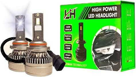 Lighthouse 9006 LED Headlight Bulbs 6000K Super Bright 39000 LM