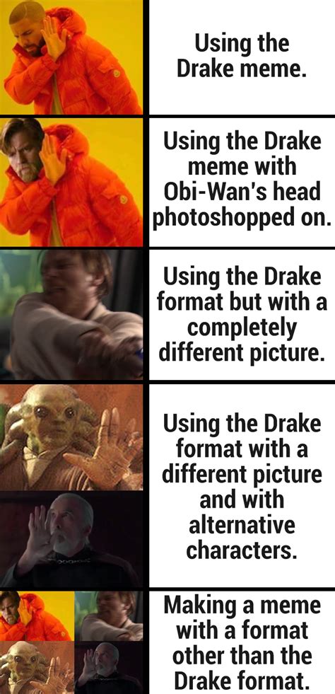 The Drake Format : r/memes