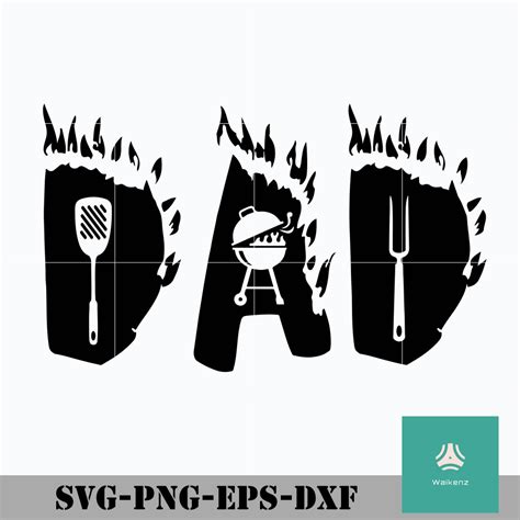 The Grillfather Svg Grill Master Svg Chef Svg Bbq Svg Dad Grill Grill