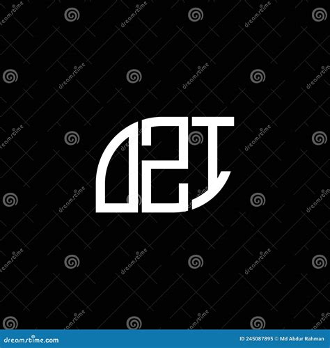 OZI Letter Logo Design on BLACK Background. OZI Creative Initials ...