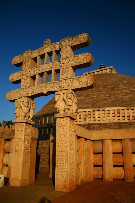 Madhya Pradesh Sanchi Stupa Is A Buddhist Complex Famous For Its