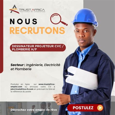 TRUST AFRICA RECRUTE DESSINATEUR PROJETEUR Y A Bara Offres D