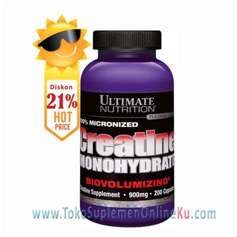 Jual Ultimate Nutrition Creatine Monohydrate 900mg Isi 200 Caps Di