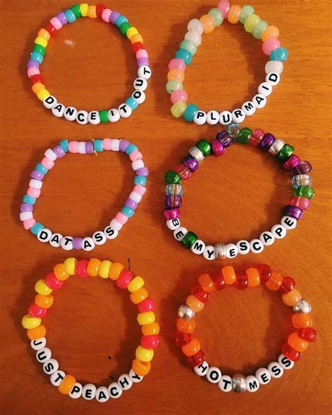 Kandi Bracelet Surprise Pack Nsfw Rave Kandi Rave Etsy