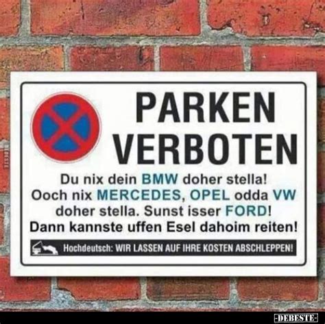 Parken Verboten DEBESTE De