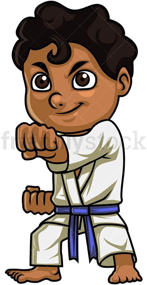 Karate Boy Clipart