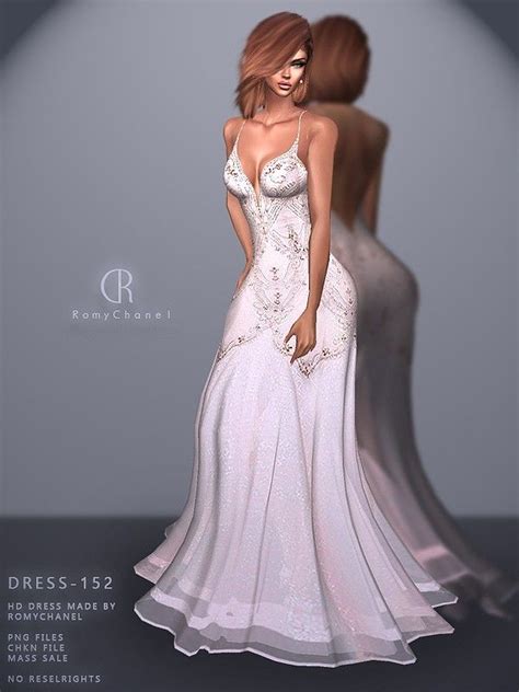 Rc Dress 152 Vestido Quente Sims E Sims 4