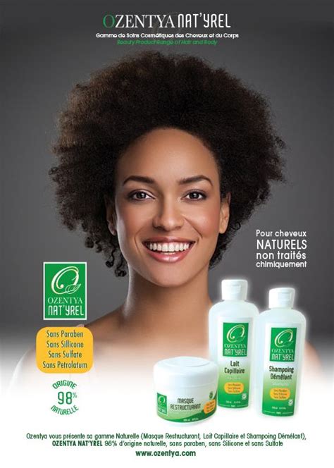 Nat Yrel Gamme De Produits Capillaires De La Marque Ozentya Pour Les