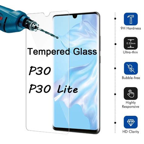 Vidro temperado para huawei p30 lite p30lite vidro de proteção para