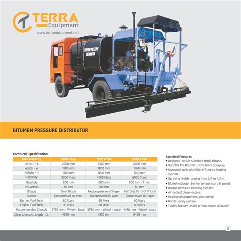 Bitumen Emulsion Pressure Distributor Terra Equipment