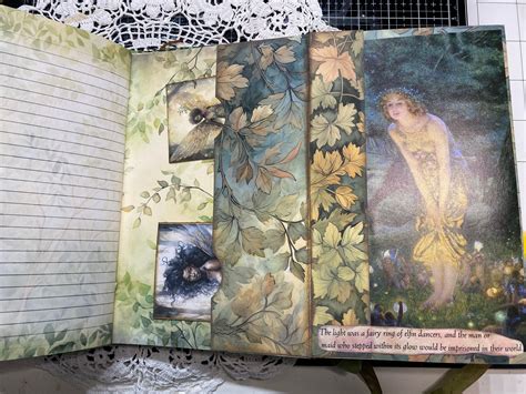 Forest Angels Woodland Fairies Junk Journal Momigami Book Cover