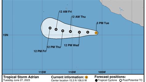 Tropical Storm Adrian Path Advisory And Warnings Biloxi Sun Herald