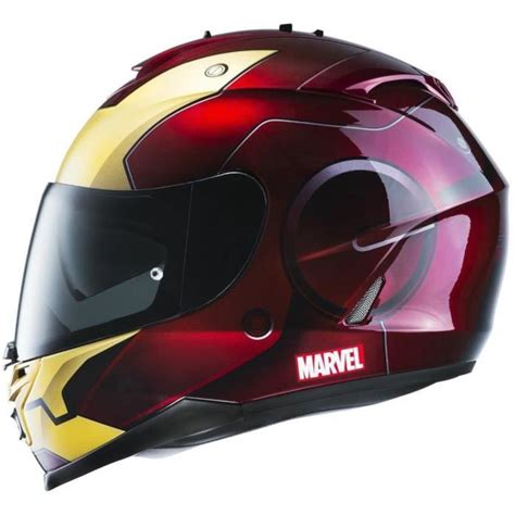 Hjc Is Iron Man Casque Int Gral Rouge Et Gold Licence Marvel