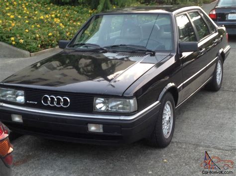 1987 Audi 4000 Quattro Cs Sedan 4 Door 22l