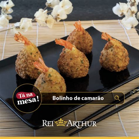 Bolinho de camarão Blog do Arroz Rei Arthur