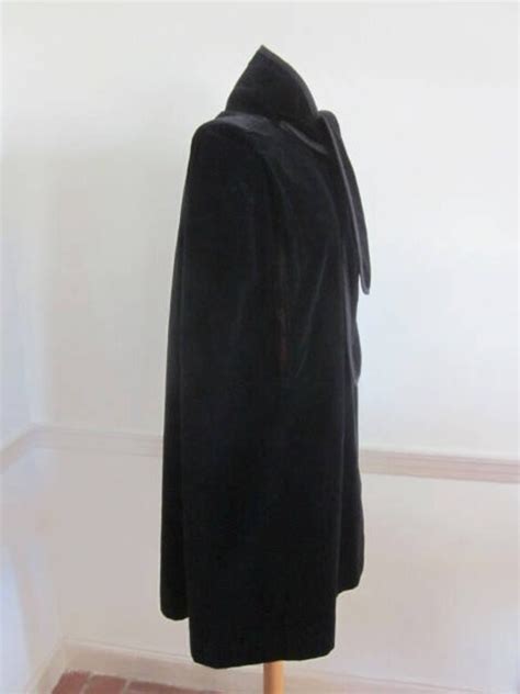 Vintage Velvet Cape Black Velvet Cape Alorna Velv Gem