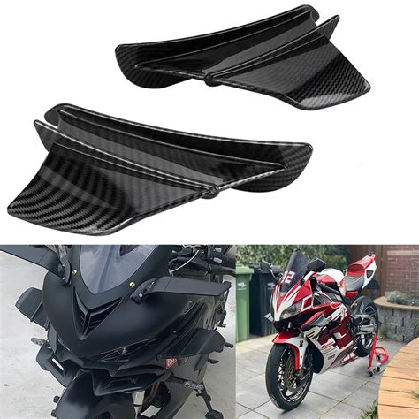 JQTUNING Kit de alerón aerodinámico para motocicleta Yamaha Suzuki