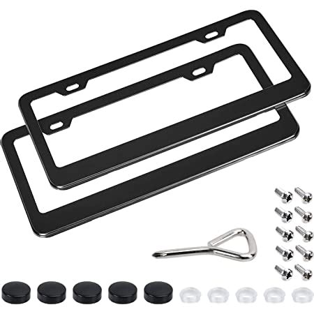 Amazon Motorcycle Anodized Aluminum License Plate Frame Red