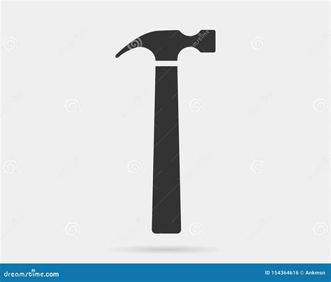 Hammer Icon Vector From Handcrafts Concept. Thin Line Illustration Of Hammer Editable Stroke ...