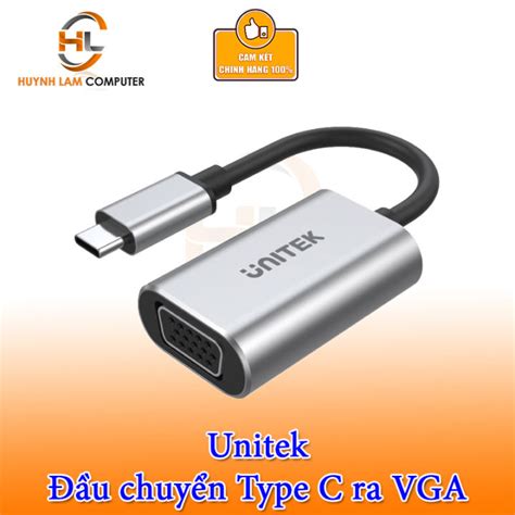 Đầu chuyển Type C sang VGA Unitek Y 6315 Full HD Chính hãng Lazada vn