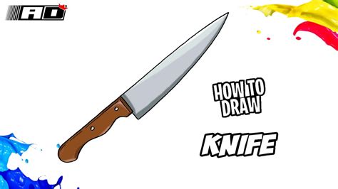 How To Draw A Knife Youtube