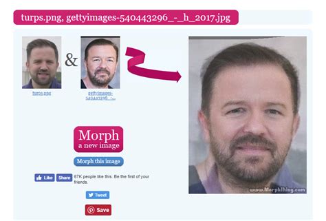 I Decided To Morph Turps And Ricky Gervais And It Barely Changed R