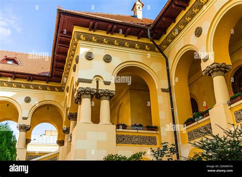 Ancient Romanian Building Romanian Architecture Style Stock Photo Alamy