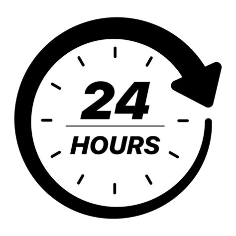 Hour Timer Clock Black Vector Art At Vecteezy