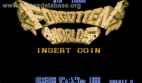 Forgotten Worlds Arcade Artwork Title Screen