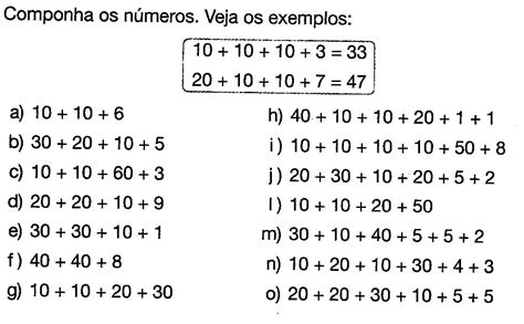 Decomponha Os Numeros 3 Ano