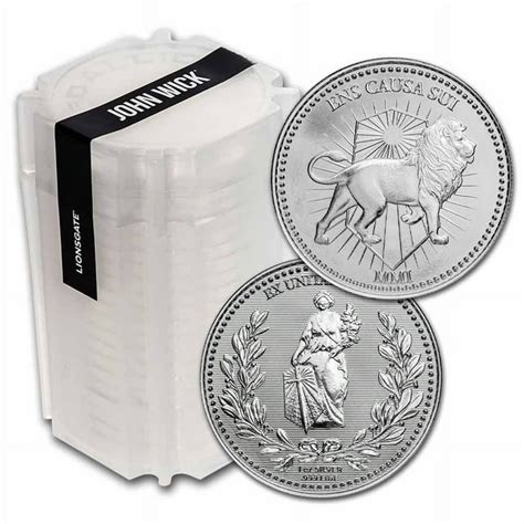 John Wick 1 Oz Silver Continental Coin Bullion Tube Of 20 Walmart