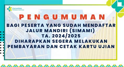 PENGUMUMAN BAGI PESERTA YANG SUDAH MENDAFTAR JALUR MANDIRI SIMAMI TA