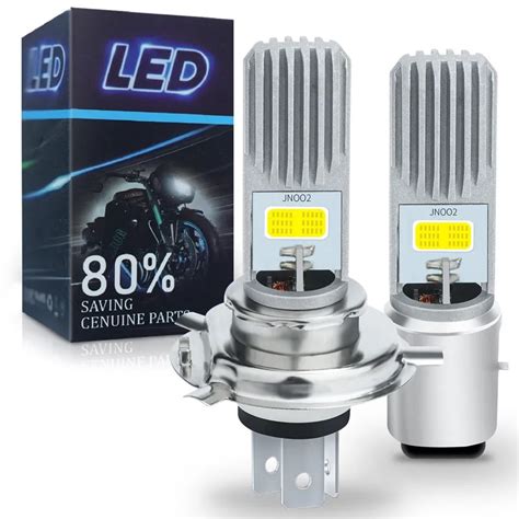 New Pcs H Ba D Led Motorcycle Headlight Bulbs V Lm H Led