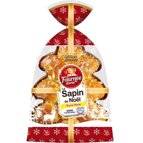 Brioche Le Sapin de Noël LA FOURNEE DOREE le sachet de 650 g à Prix