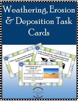 Weathering Erosion Deposition Task Cards Includes Student Record