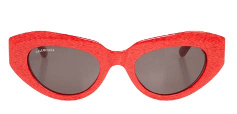 Balenciaga Rive Gauche Red Sunglasses WHATS ON THE STAR