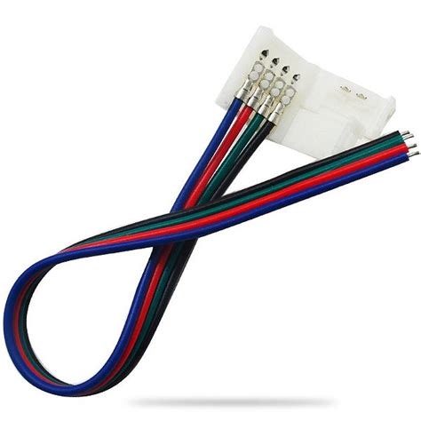 Conector Emenda Para Fita Led RGB 4 Vias 5050 Ou 3528 10mm Mario