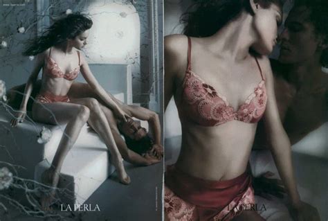 La Perla Lingerie Magazine Print Advertising Soutien Gorge Bonneterie Sous Eur