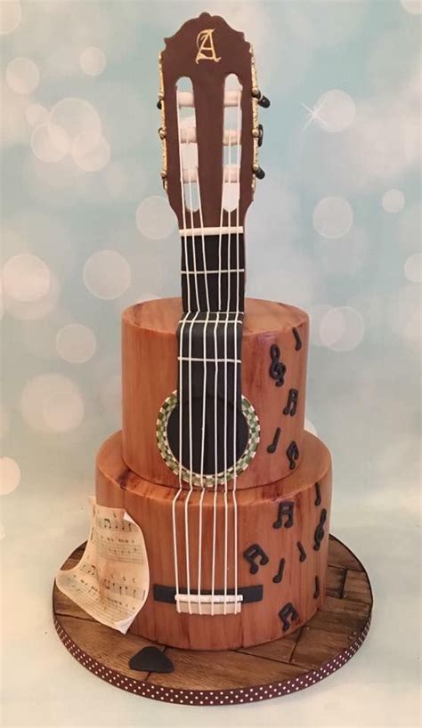 Guitar Birthday Cake Music Cakes Music Birthday Cakes Music Themed