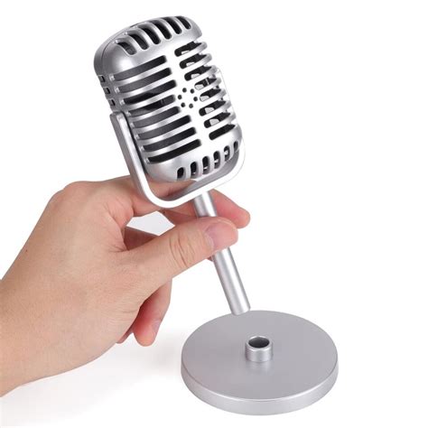 Classic Retro Style Microphone Prop Fake Vintage Microphone Prop Model